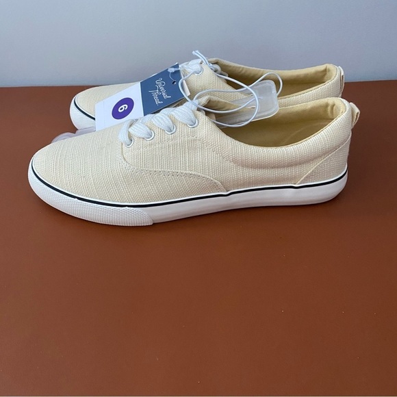 Women's Molly Vulcanized Lace-Up Sneakers - Universal Thread Yellow Size 6 - Picture 5 of 8